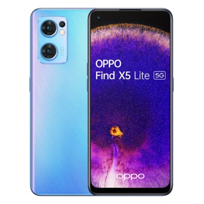 Refurbished OPPO Find X5 Lite 16.3 cm (6.43") Dual SIM Android 12 5G USB Type-C 8 GB 256 GB 4500 mAh Blue 