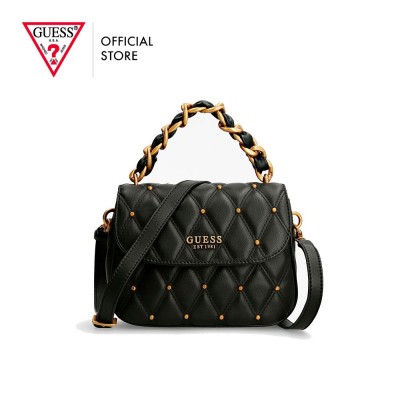 GUESS女式Triana黑色翻盖单肩包